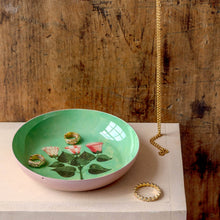 Load image into Gallery viewer, Round Enamel Tray - Festival of Flowers