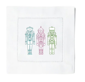 Nutcracker Trio Cocktail Napkins, Set of 4