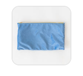 East Meets West Velvet Tile Bag - sky
