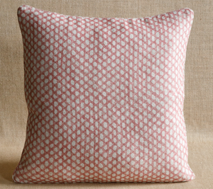 Pink Wicker Pillow