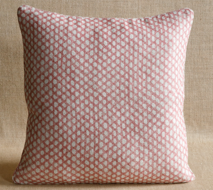 Pink Wicker Pillow